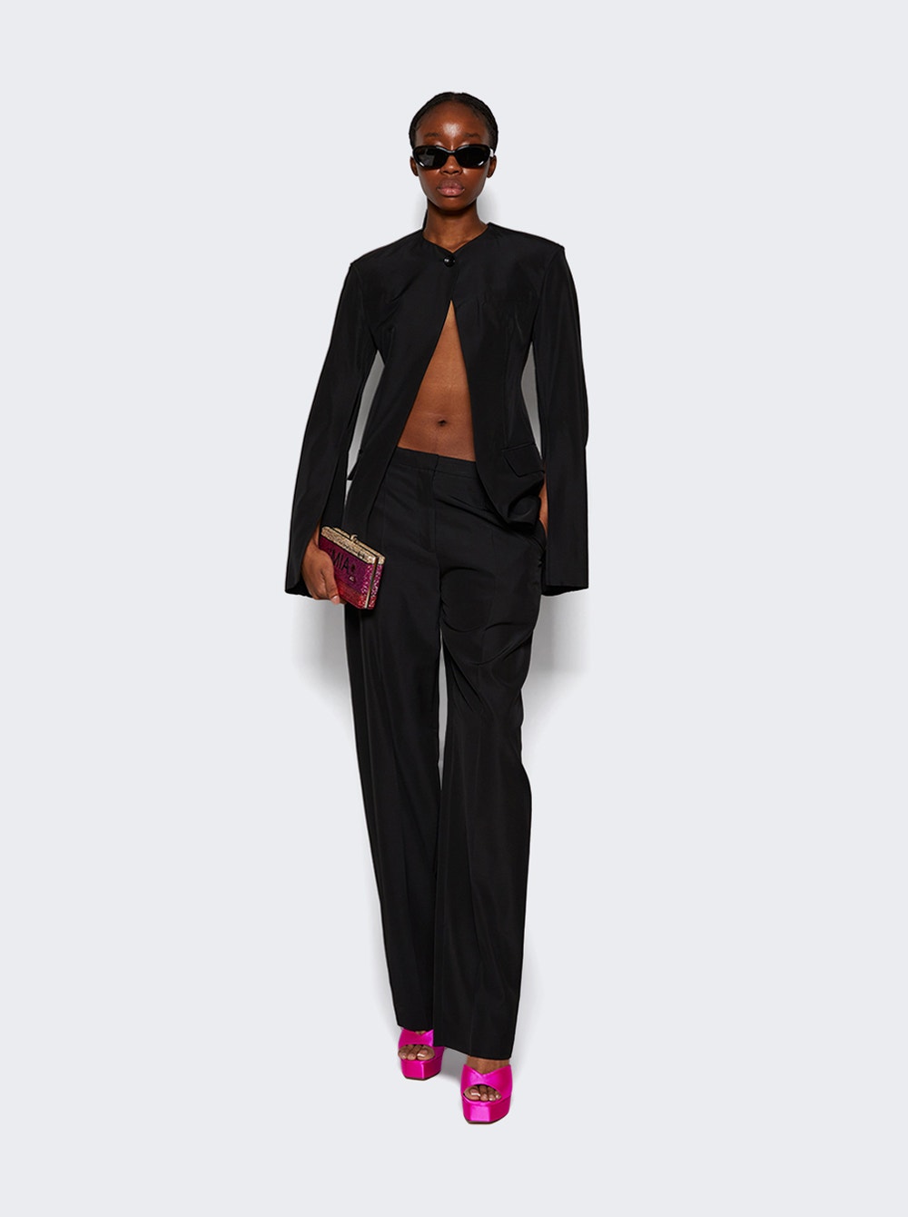 Low Waisted Tailored Trousers