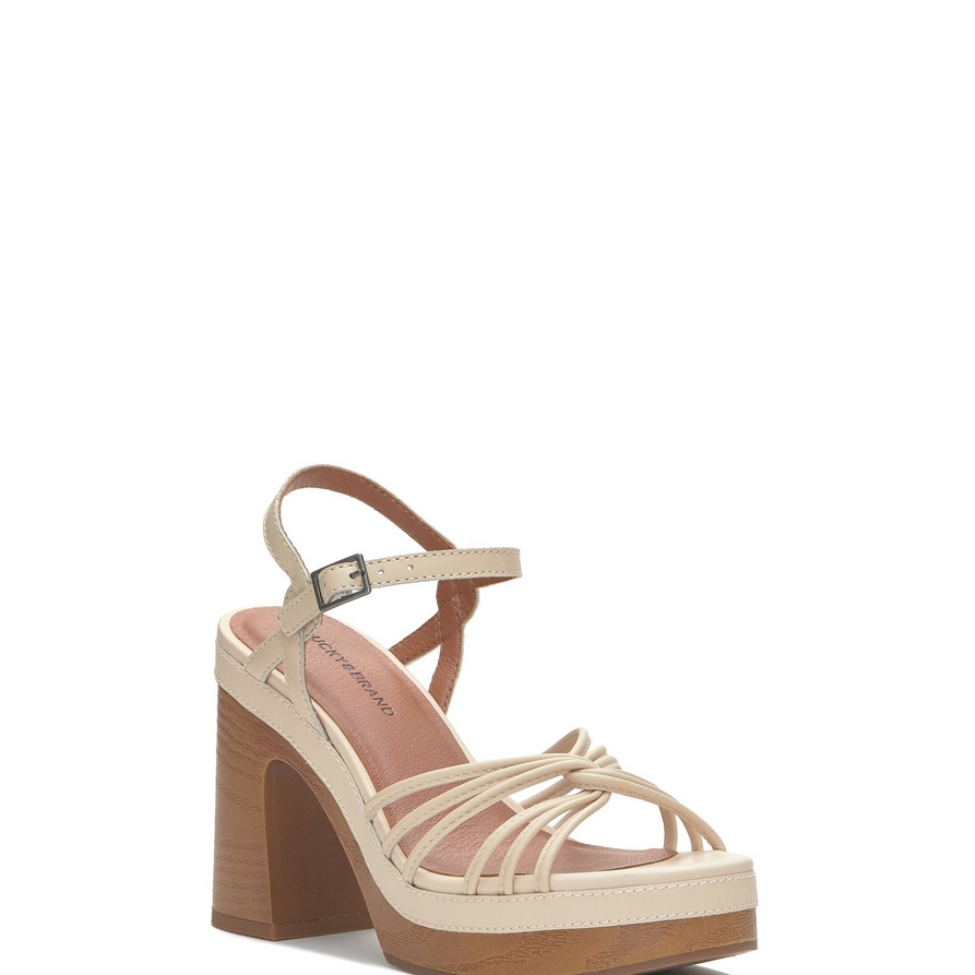 Lucky Brand Ismene Platform Heel - Women's Accessories Shoes High Heels in Buff