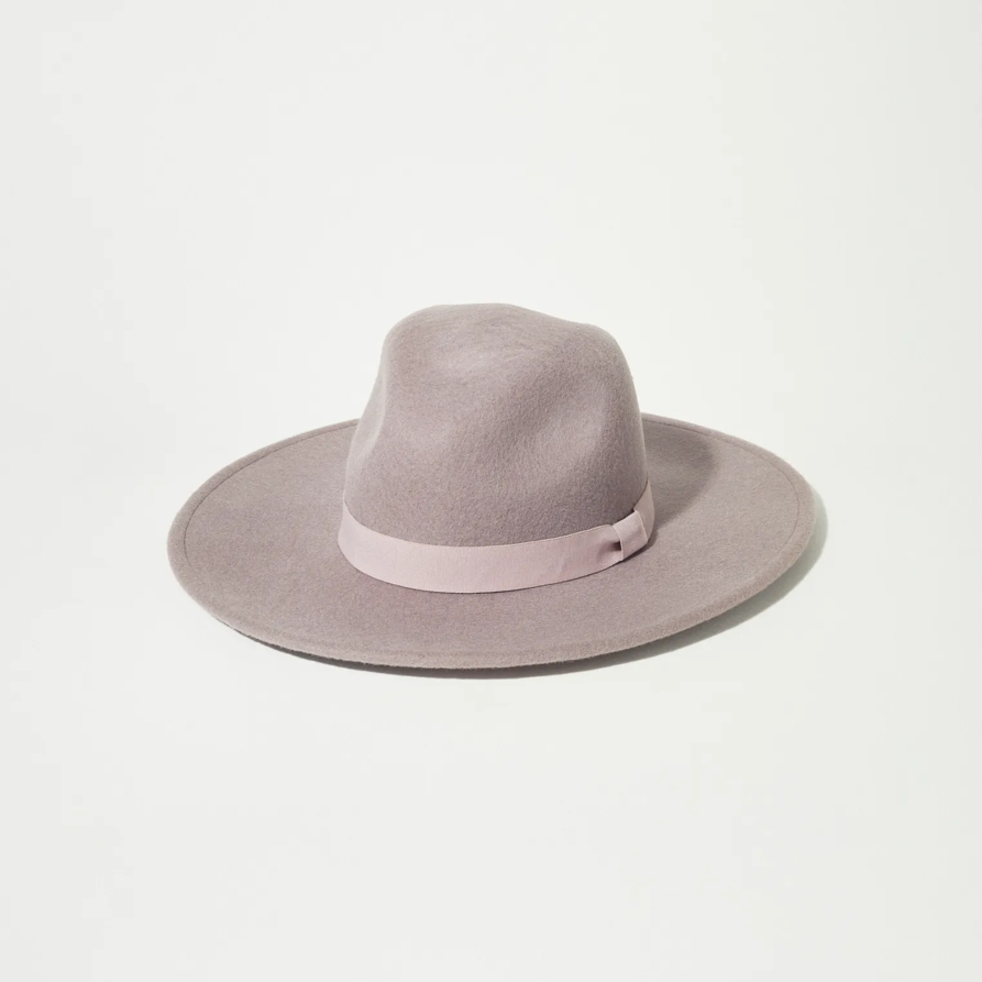 Lucky Brand Wool Wide Brim Ranger Hat in Dark Grey