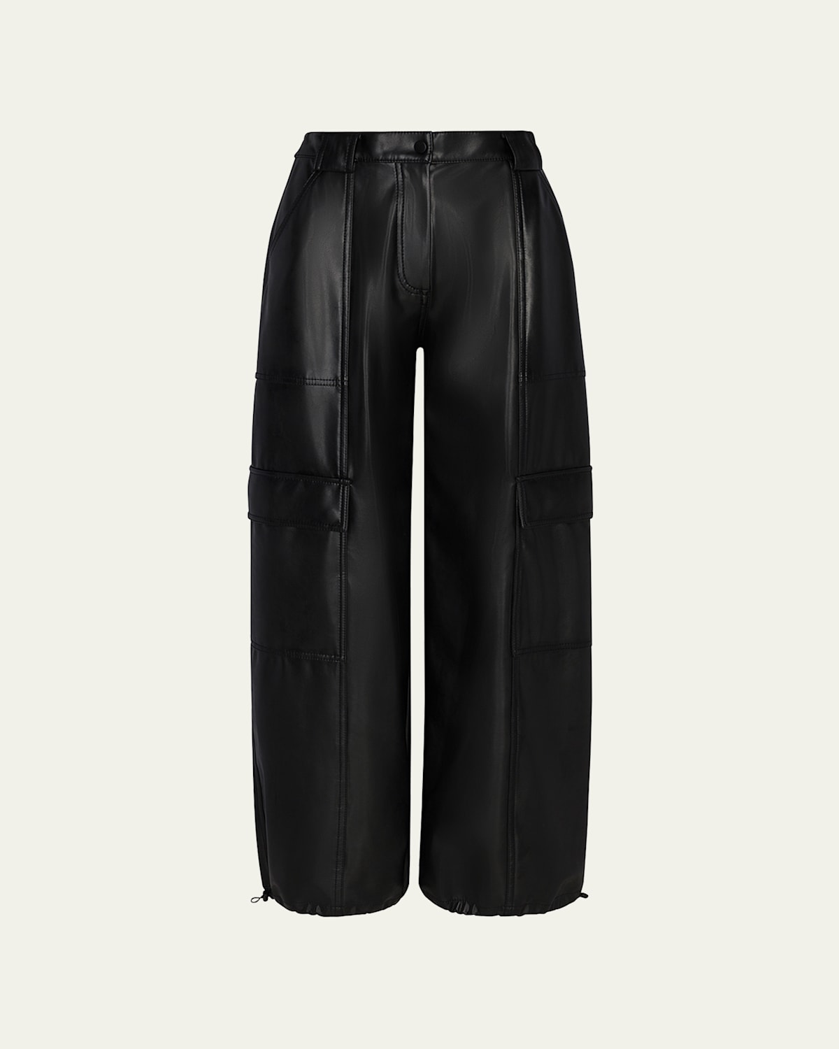 Luxe Vegan Leather Cargo Pants