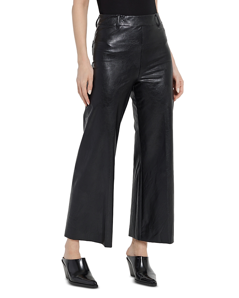 Lysse High Rise Faux Leather Cropped Pants