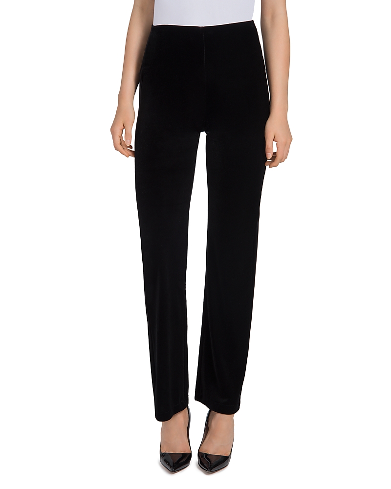 Lysse Velvet Straight-Leg Pants