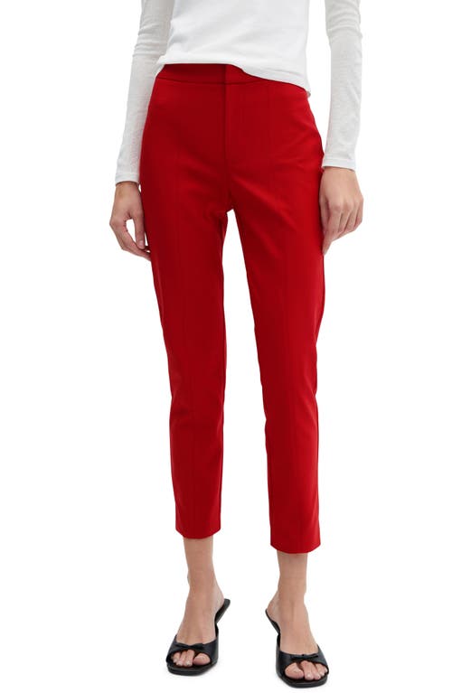 MANGO Crop Skinny Pants in Red at Nordstrom, Size 2