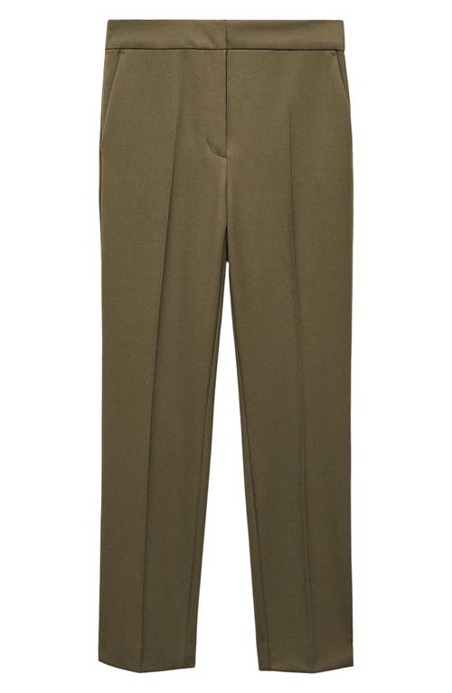 MANGO High Waist Skinny Pants in Green at Nordstrom, Size 4