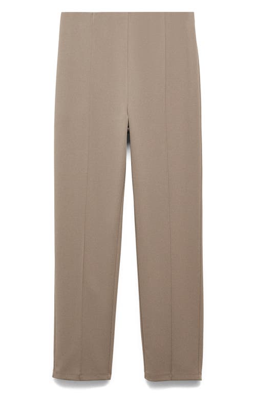 MANGO High Waist Skinny Pants in Medium Brown at Nordstrom, Size Large