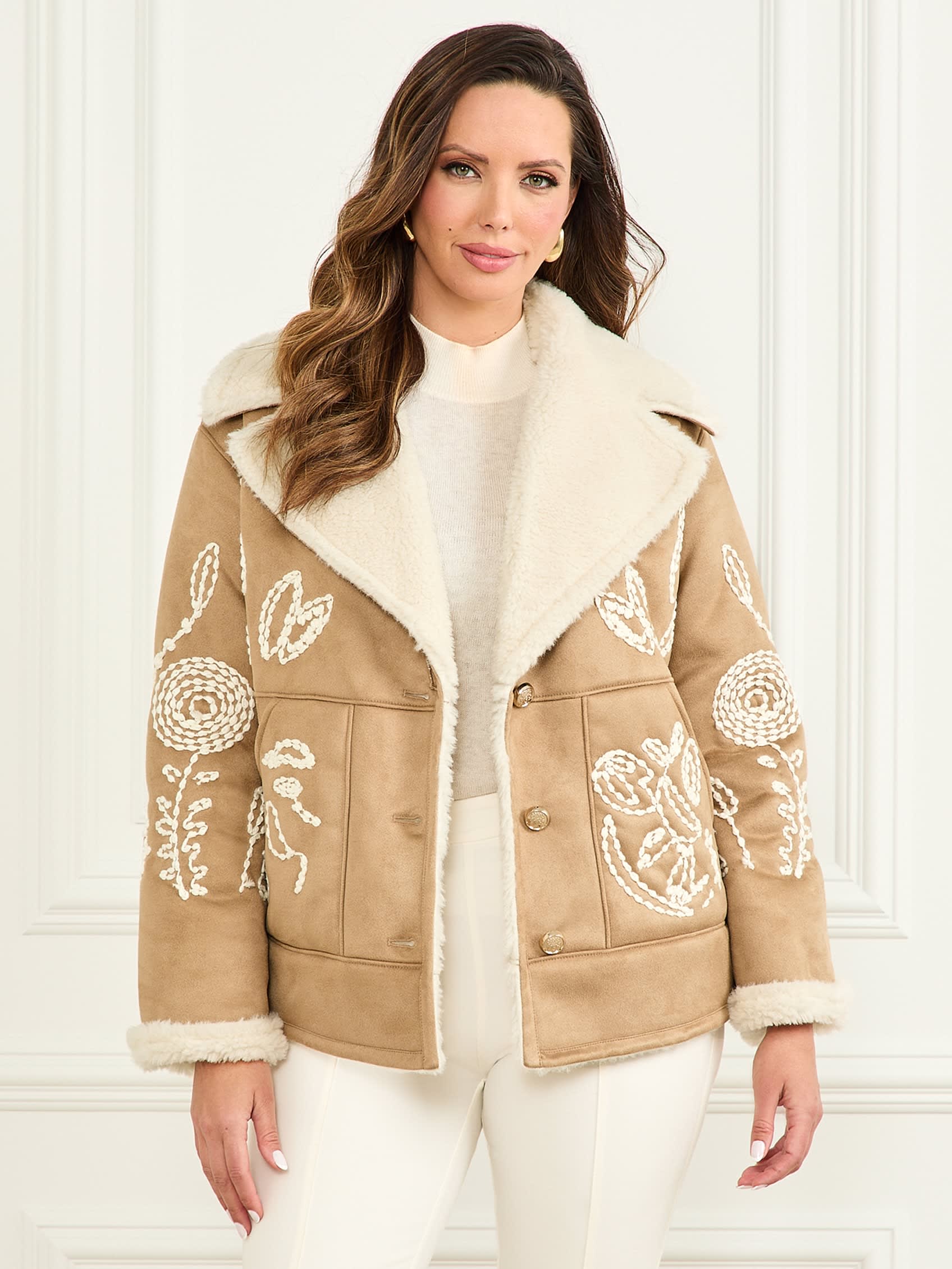 MARCIANO Eva Embroidered Jacket