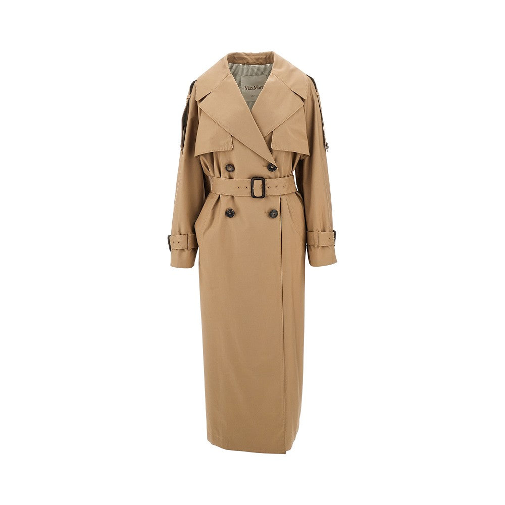 MAX MARA CUBE Cotton-blend oversized trench coat Woman 40