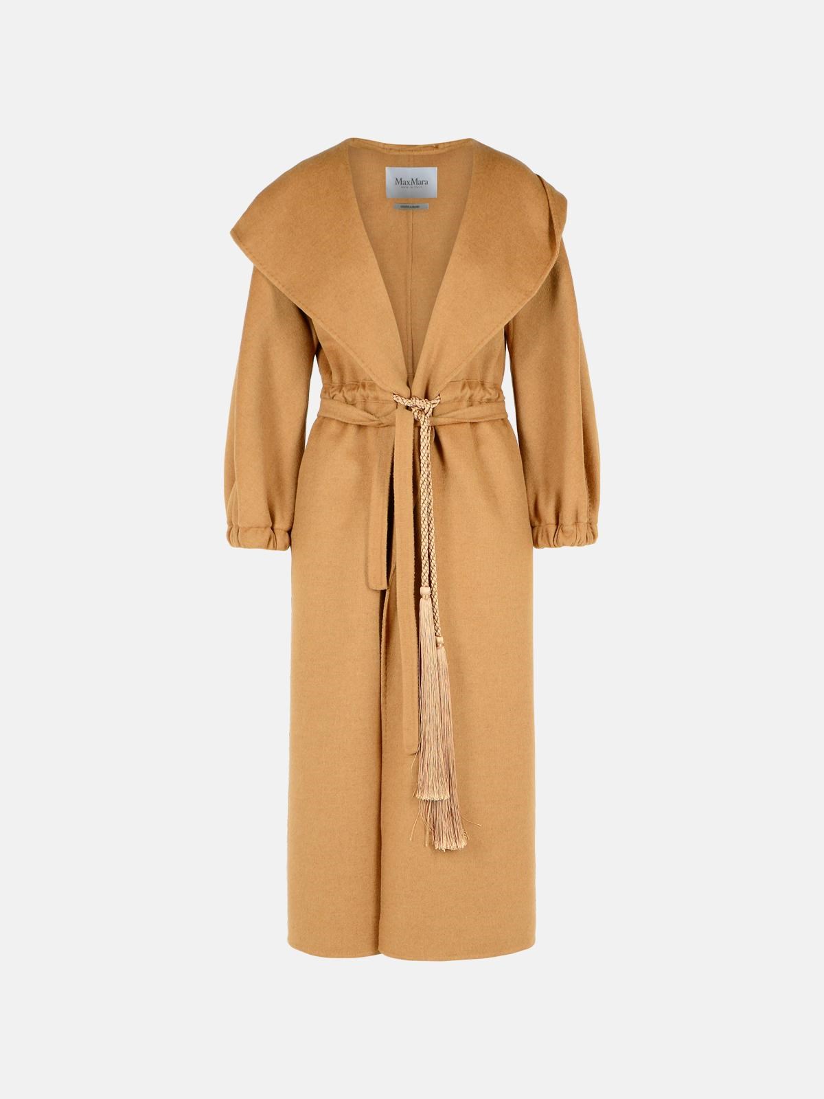 MAX MARA 'Natalin' Beige Camel Coat