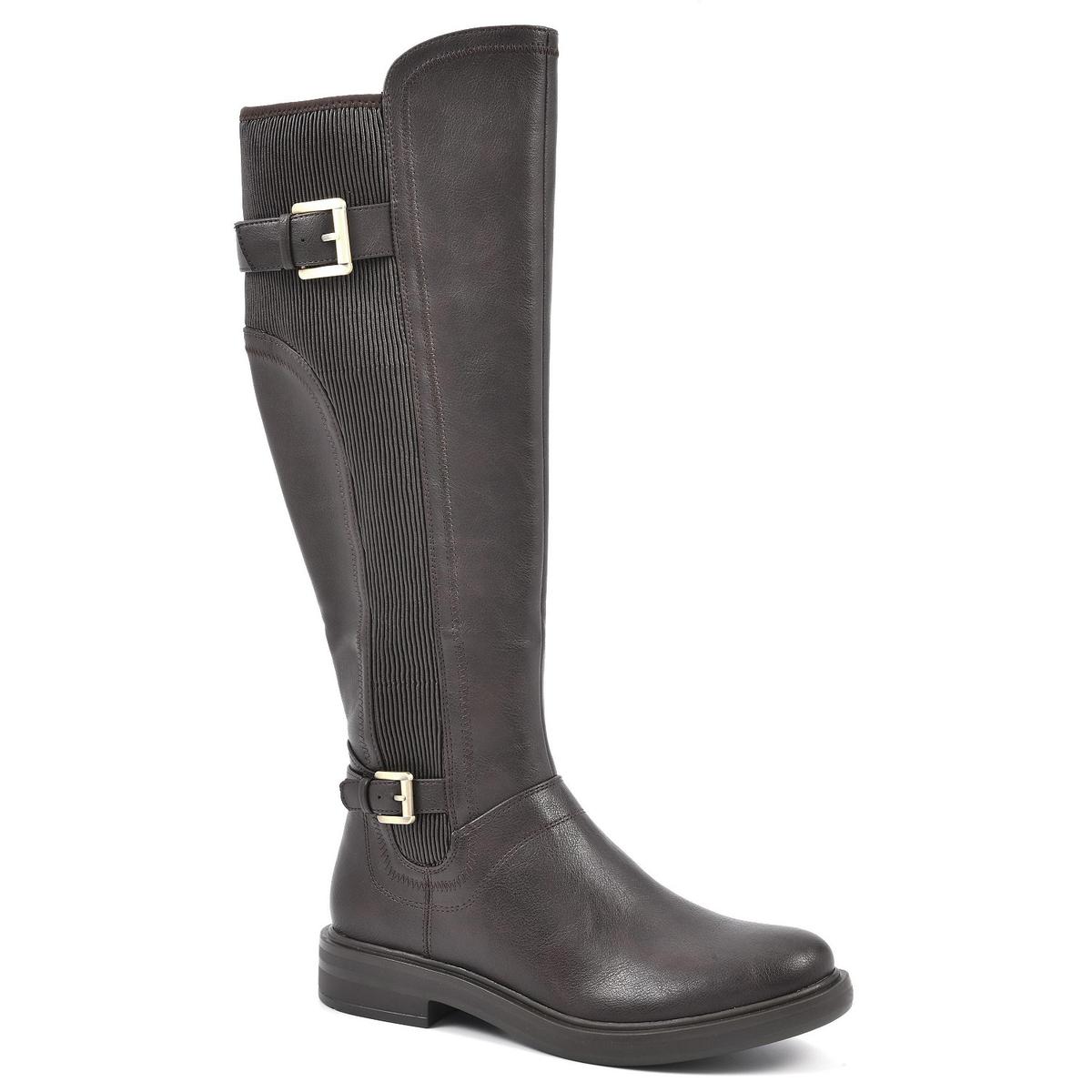 MEDITATE Womens Faux Leather Knee-High Boots