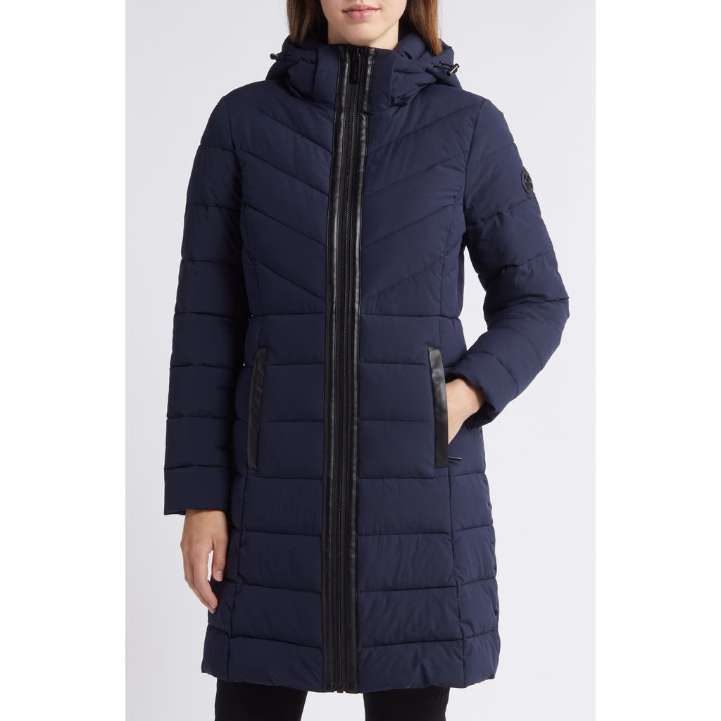 MICHAEL Michael Kors Packable 400 Fill Power Puffer Coat in Admiral at Nordstrom, Size X-Small