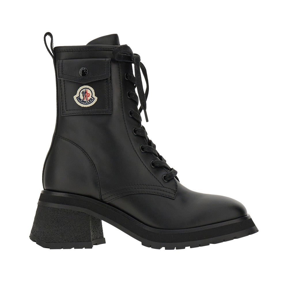 MONCLER 'Gigi' leather lace-up ankle boots Woman 39