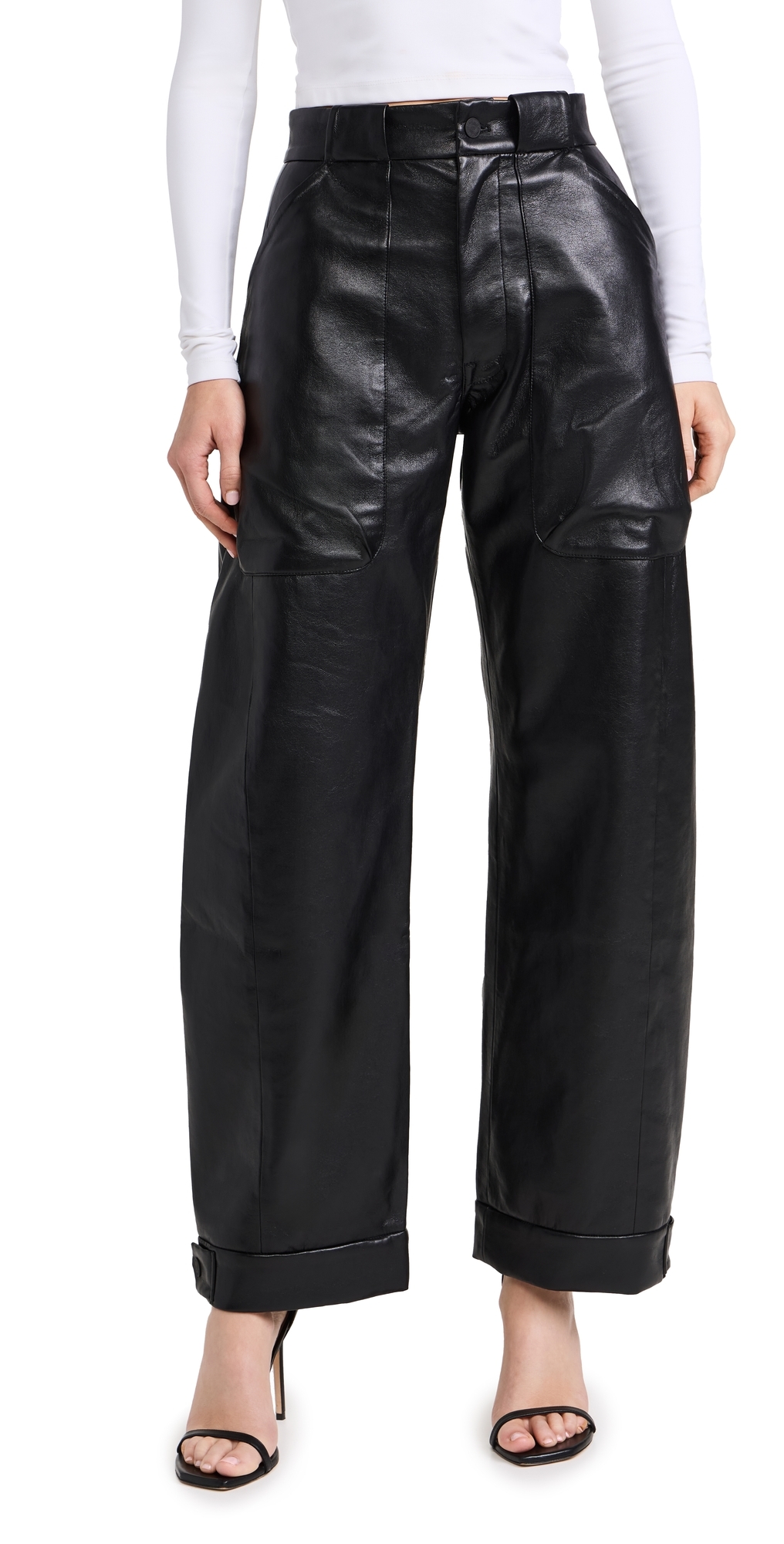 MOTHER The Half Pipe Cargo Nerdy Trousers Black 28