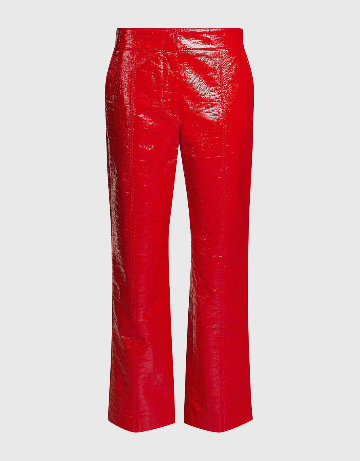 MSGM Faux Crocodile Straight-leg Pants - 38