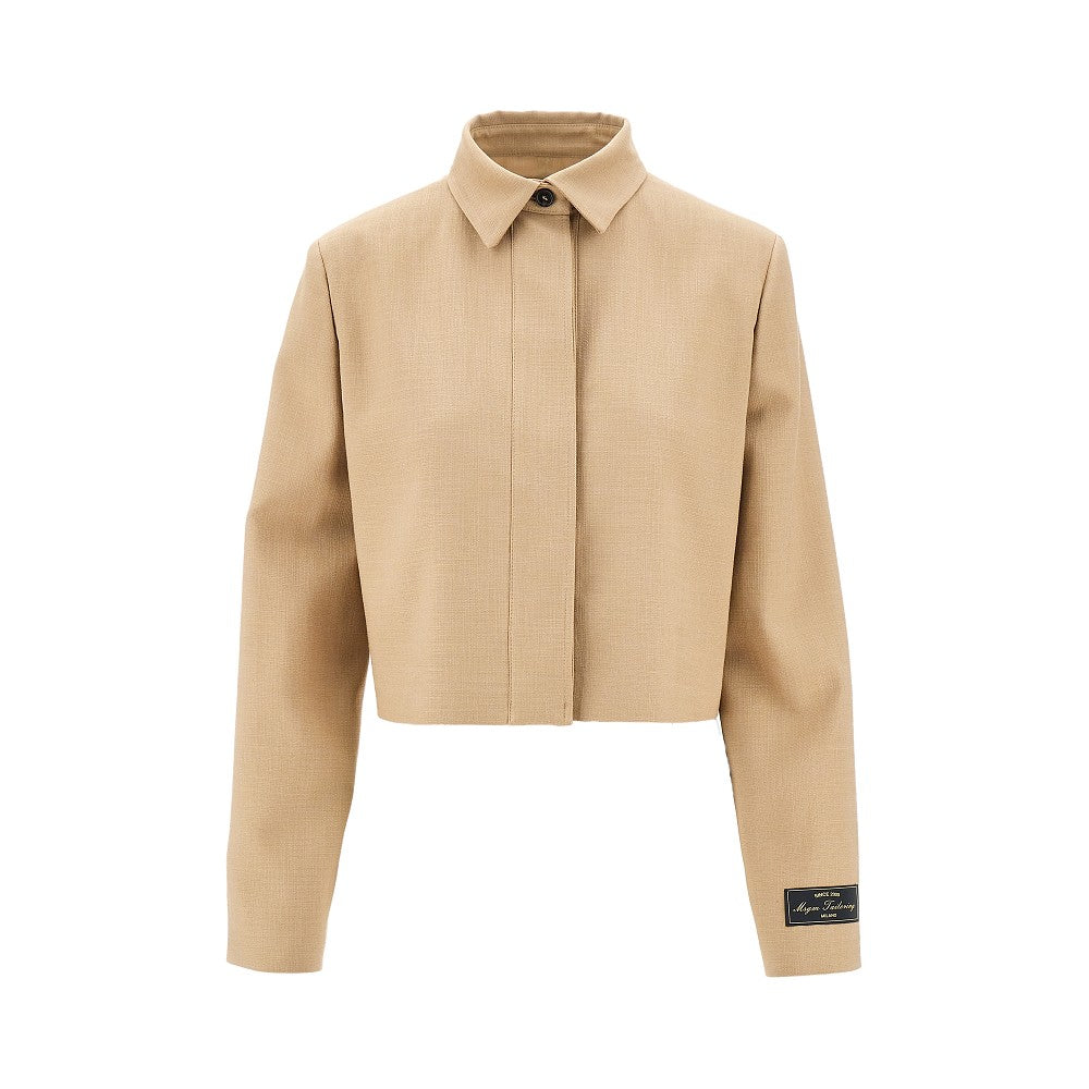 MSGM Viscose-blend cropped jacket Woman 40