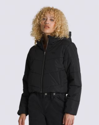 MTE Foundry Crop Puff Hooded Jacket(Black)