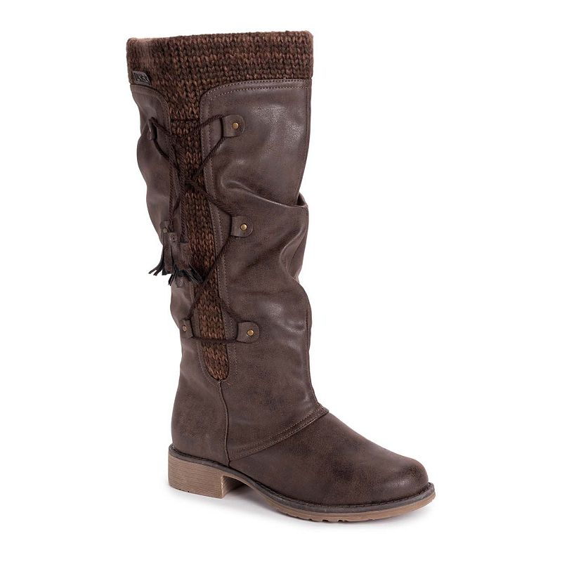 MUK LUKS Bianca Beverly Women's Knee-High Boots, Size: 11, Brown