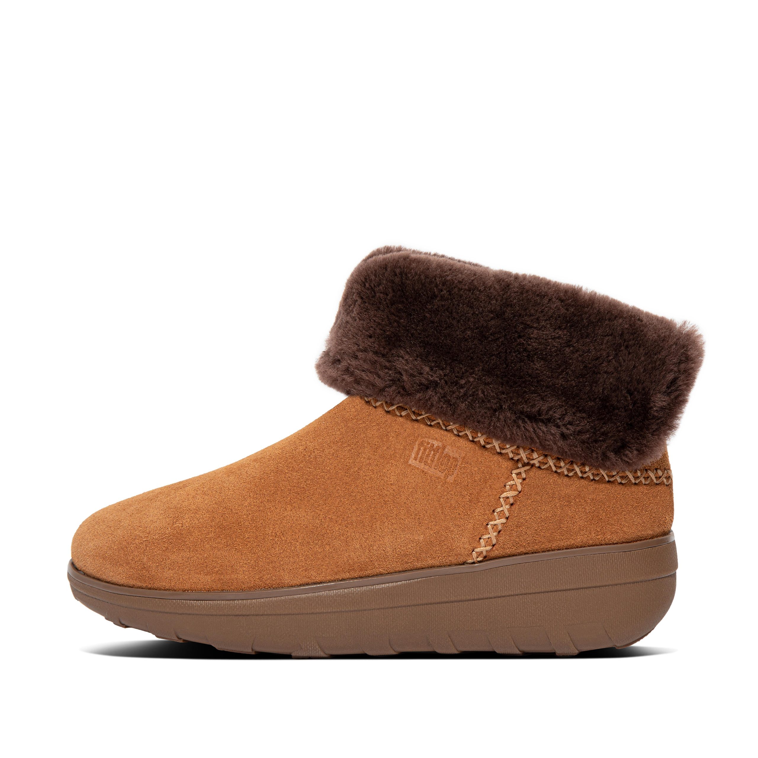 MUKLUK SHORTY Shearling-Lined Suede Ankle Boots, Outlet