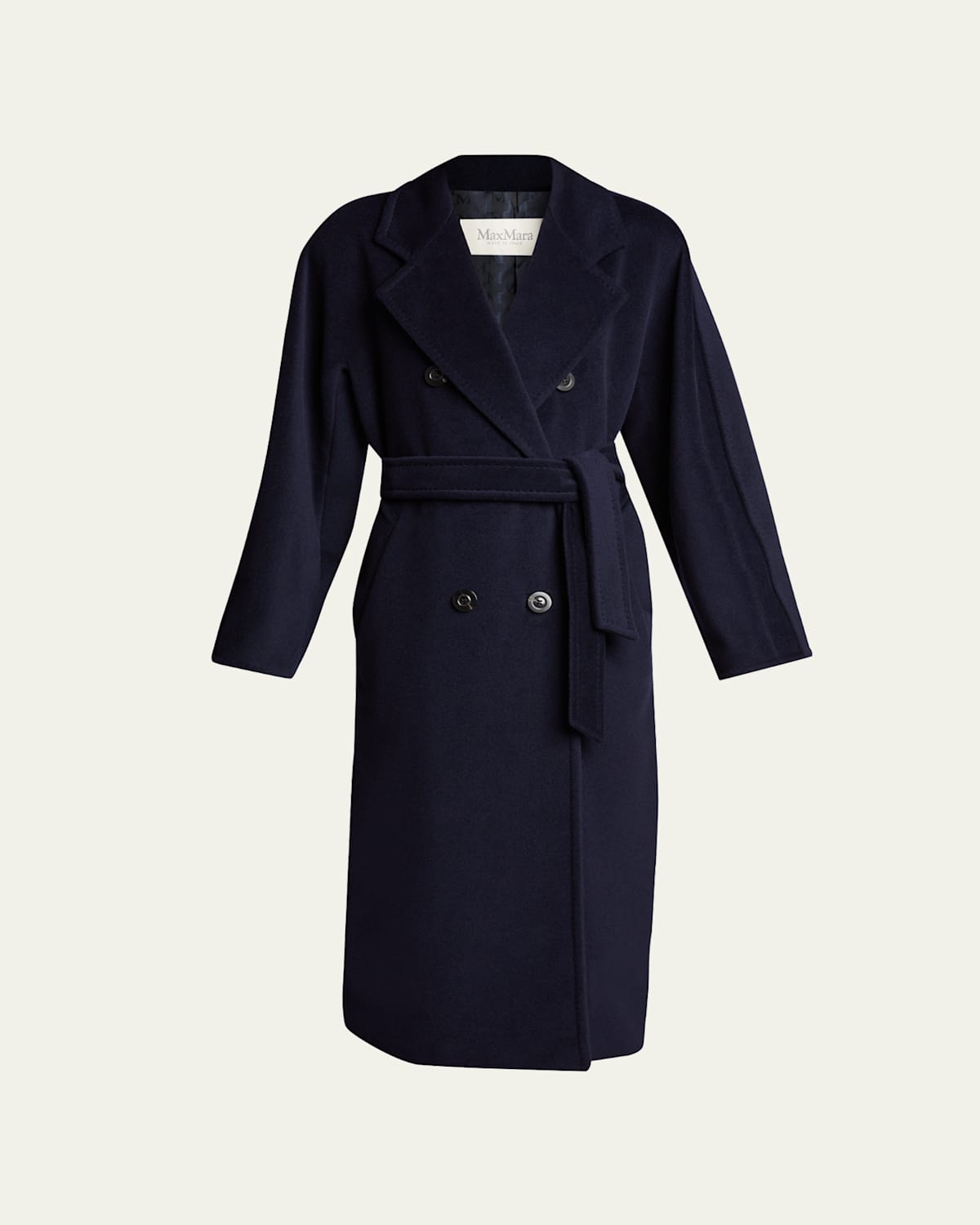 Madame Belted Wool/Cashmere Coat