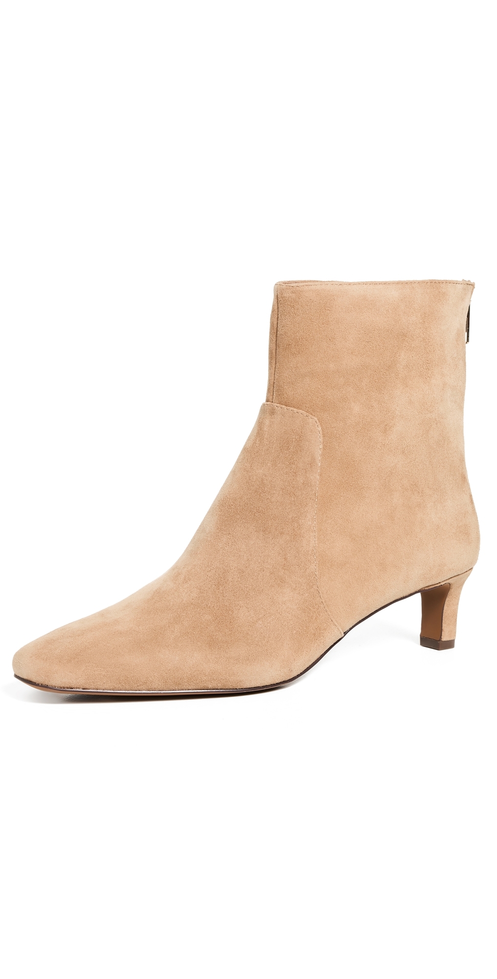 Madewell Dimes Suede Kitten Heel Boots Tawny Khaki 5