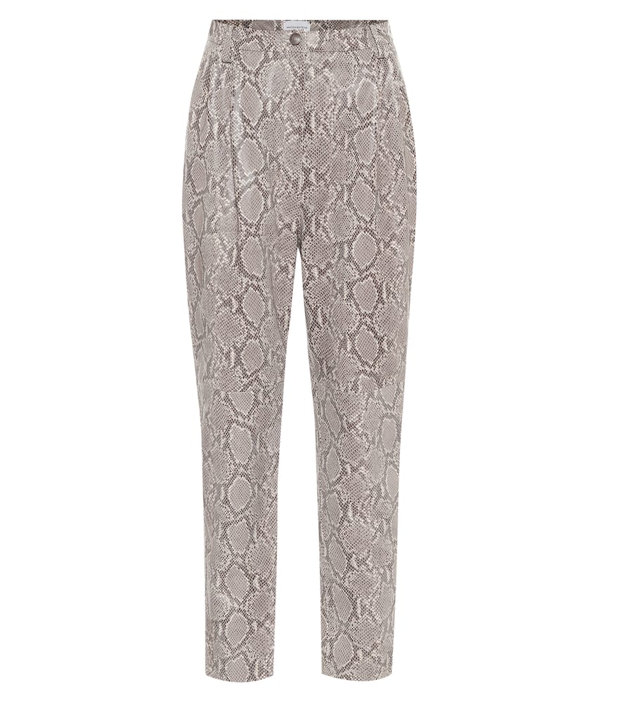 Magda Butrym Wembley snake-effect leather pants