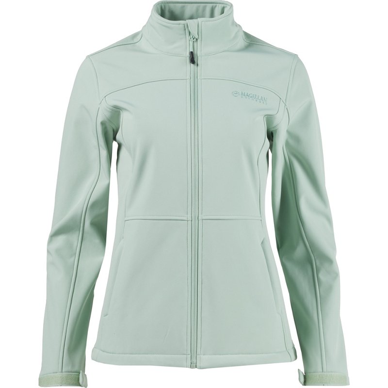 Magellan Outdoors Women's Hickory Canyon Softshell Jacket Light Green, Small - Women's Ski Outerwear at Academy Sports