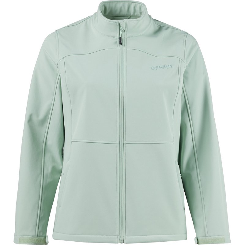 Magellan Outdoors Women's Hickory Canyon Softshell Plus Size Jacket Frosty Green, 3X - Women's Ski Outerwear at Academy Sports