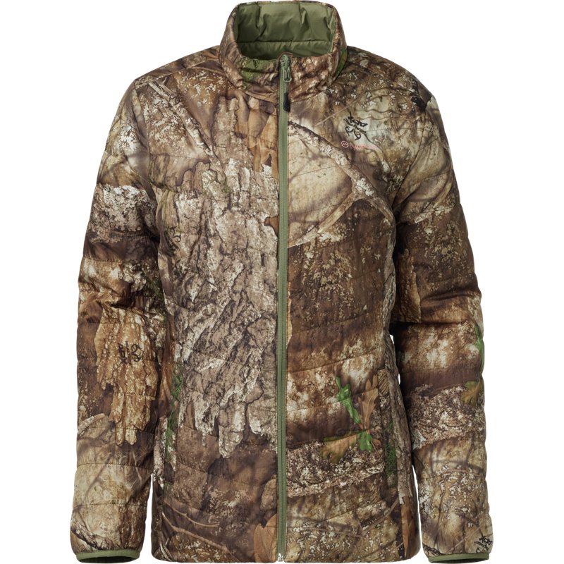 Magellan Outdoors Women's Reversible Puffer Jacket Green, Small - Ladies Insulated Camo at Academy Sports