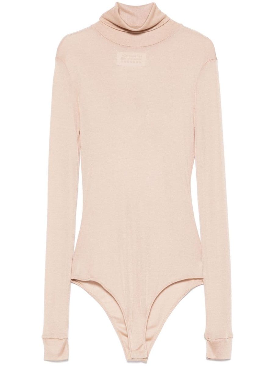 Maison Margiela Semitransparent High Neck Bodysuit Clothing