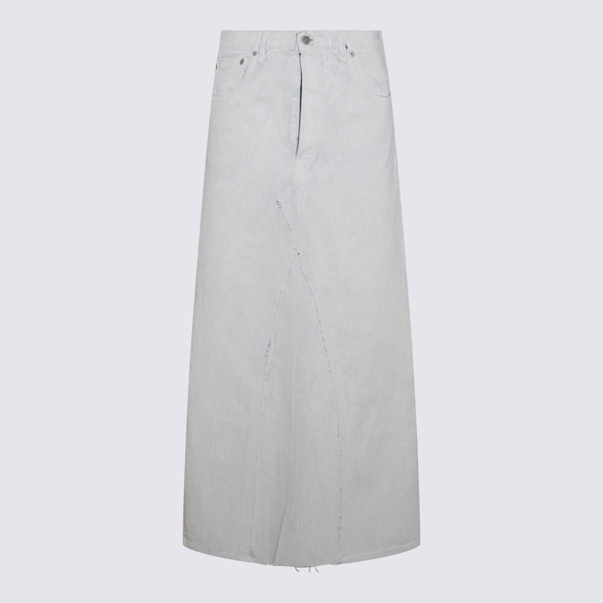 Maison Margiela White Denim Skirt