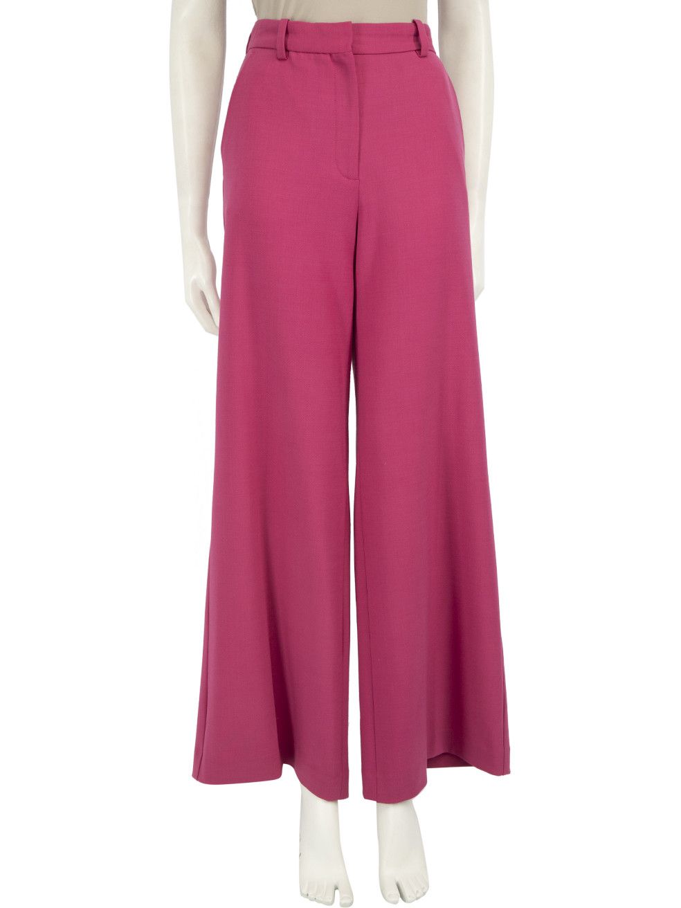 Maje Magenta Tailored High Rise Trousers in Pink, Women's (Size 27)