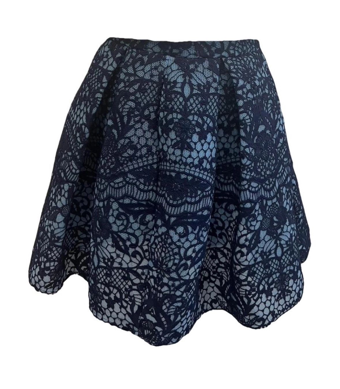 Maje New Lace Tulip Skirt With Pockets in Blue, Women's (Size 26)