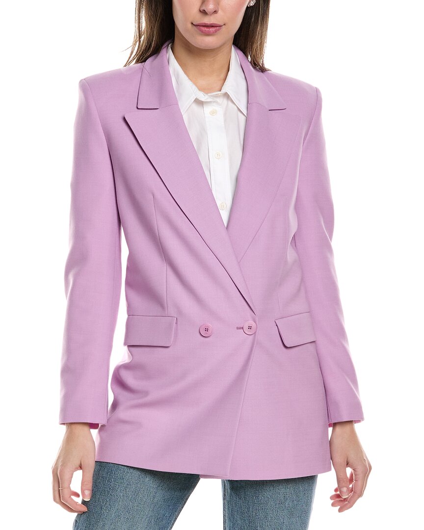 Maje Wool-Blend Suit Blazer