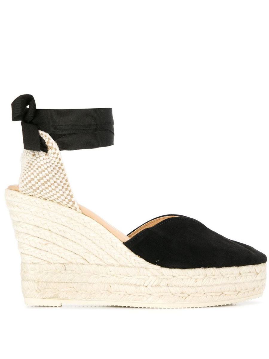 Manebí Hamptons Suede Heart-Shaped Wedge Espadrilles