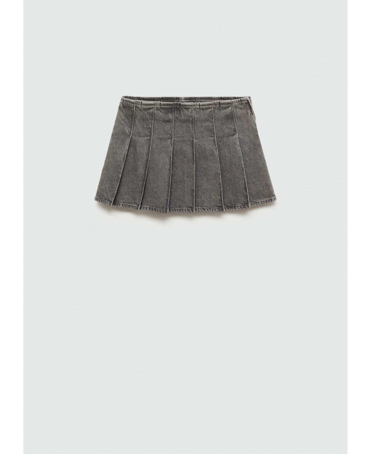 Mango Women's Denim Mini-Skirt - Denim Grey