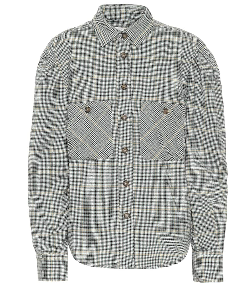 Marant Etoile Falco checked cotton-blend shirt