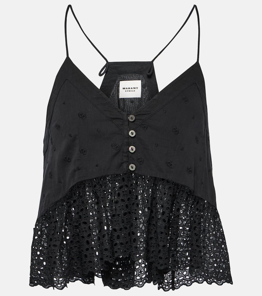 Marant Etoile Sogane embroidered peplum top