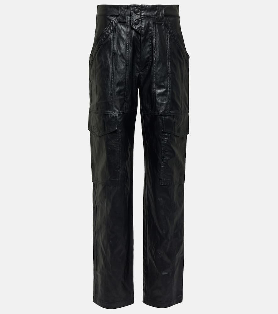 Marant Etoile Vayonili faux leather cargo pants