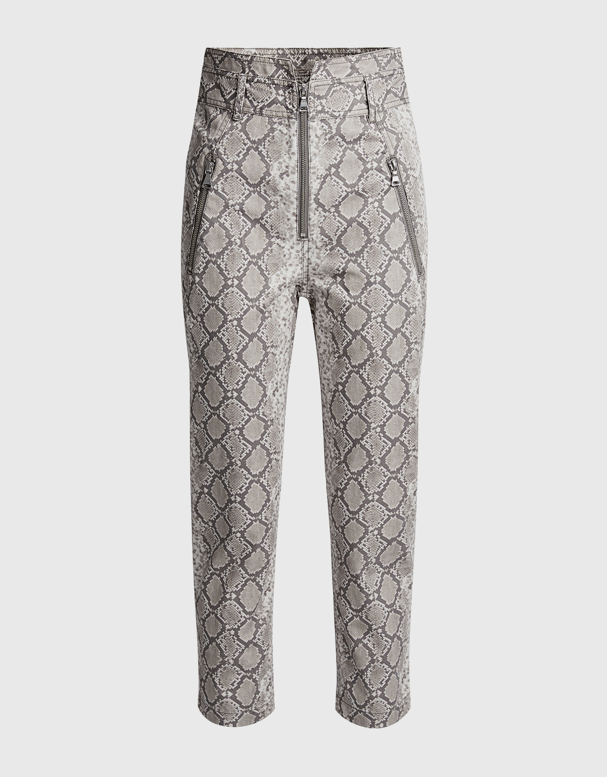 Marissa Webb Josh Snake Print Canvas Straight-leg Pant - 0