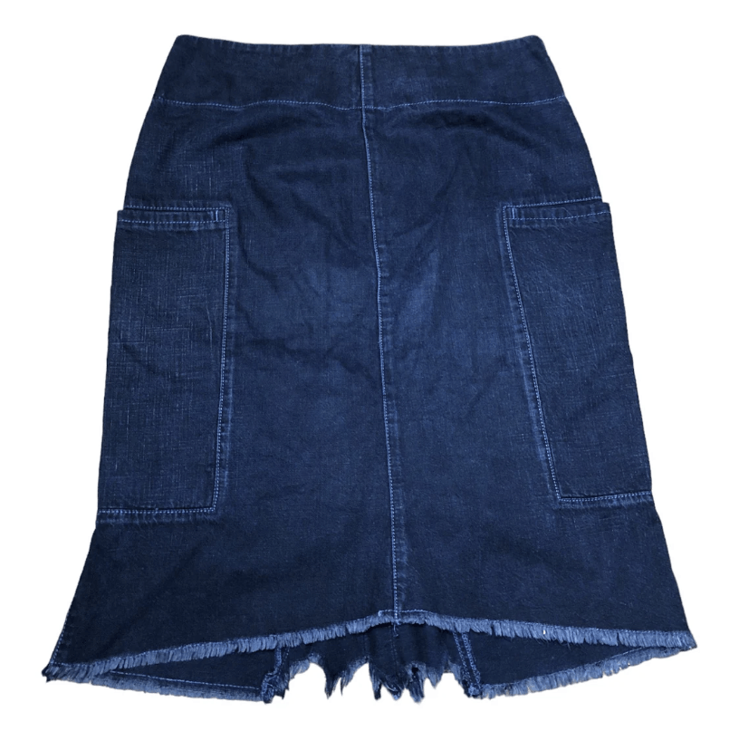 Marithe Francois Girbaud The Mfg Huge Pocket Denim Skirt in Blue, Women's (Size 27)