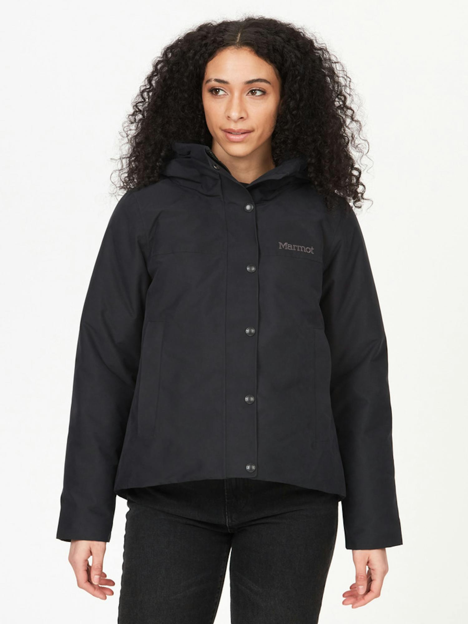 Marmot Women's Chelsea Down Short Coat in Black Size: Large