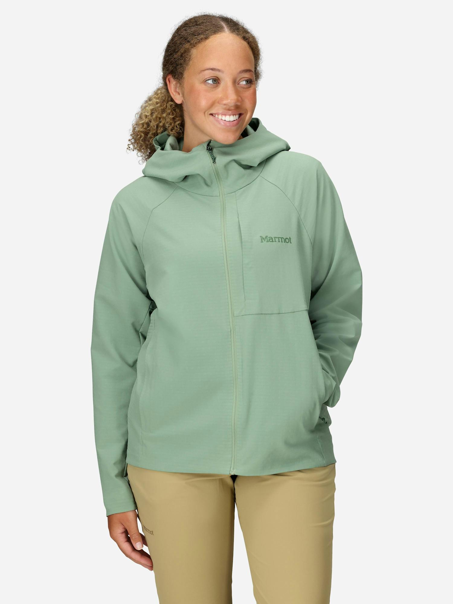 Marmot Women's Pinnacle DriClime Hoody in Agate Green Size: Small