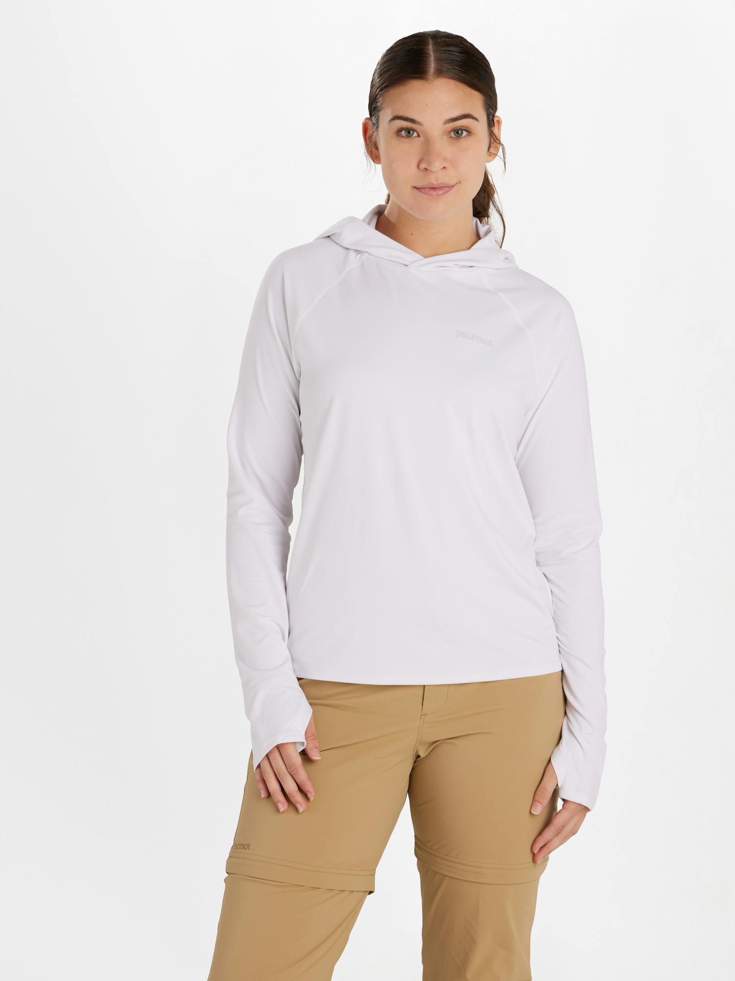 Marmot Women's Windridge UPF 50 Hoody in White Size: XL