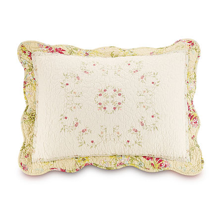 Mary Jane's Home Prairie Bloom Standard Pillow Sham, One Size, Yellow