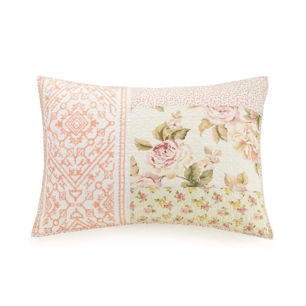 Mary Jane's Home Sweet Blooms Pink Standard Cotton Pillow Case | A025318PKOHE