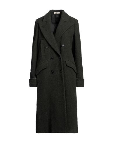 Massimo Alba Woman Coat Military green Size XS Virgin Wool