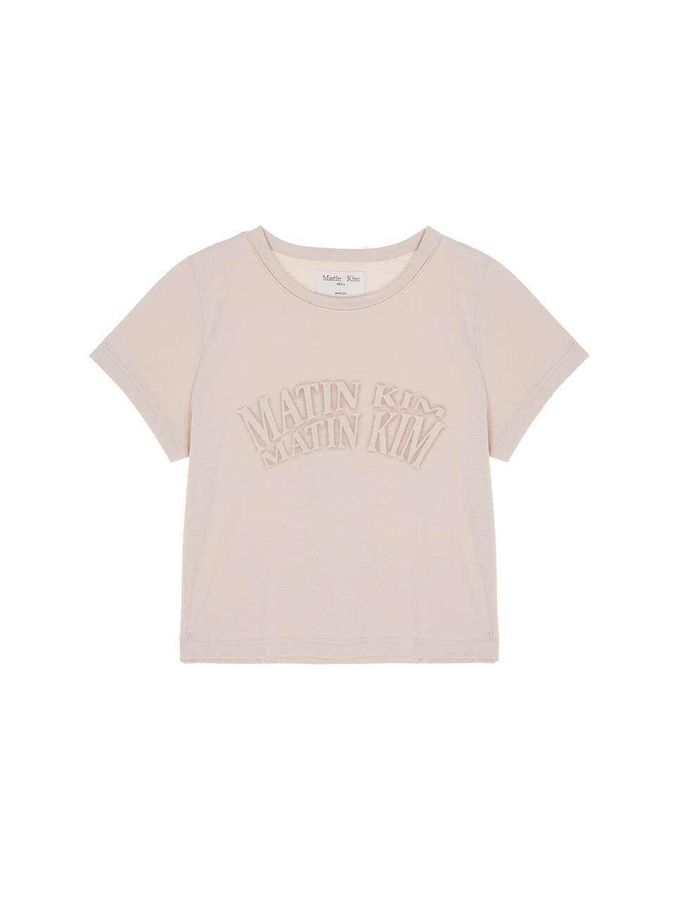 Matin Crescendo Logo Crop Top _Beige