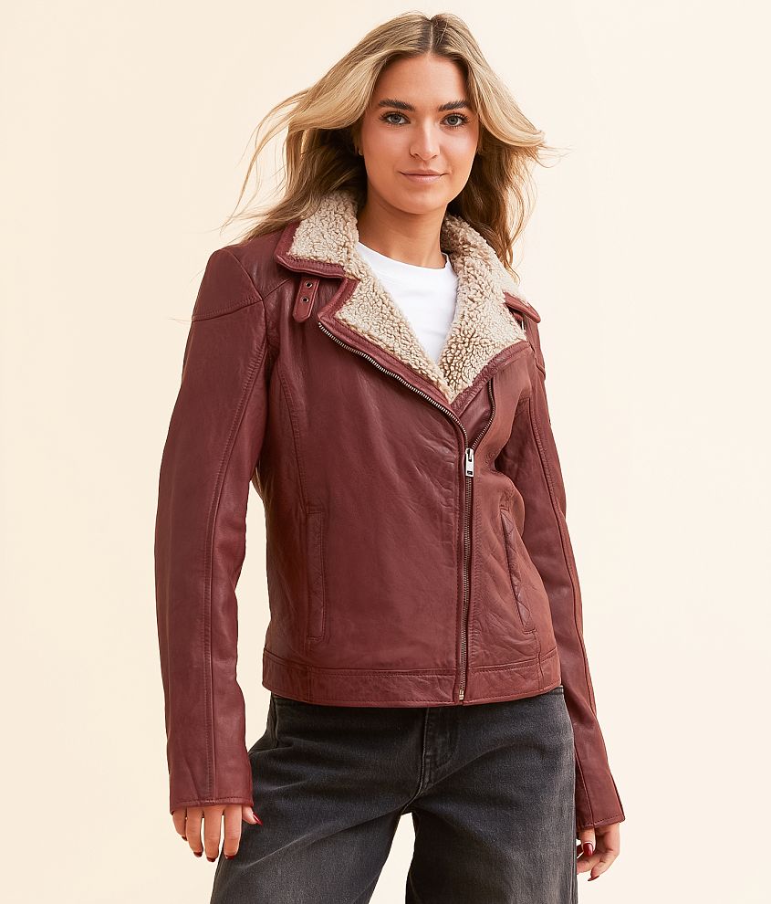 Mauritius Jenja Sherpa Leather Jacket