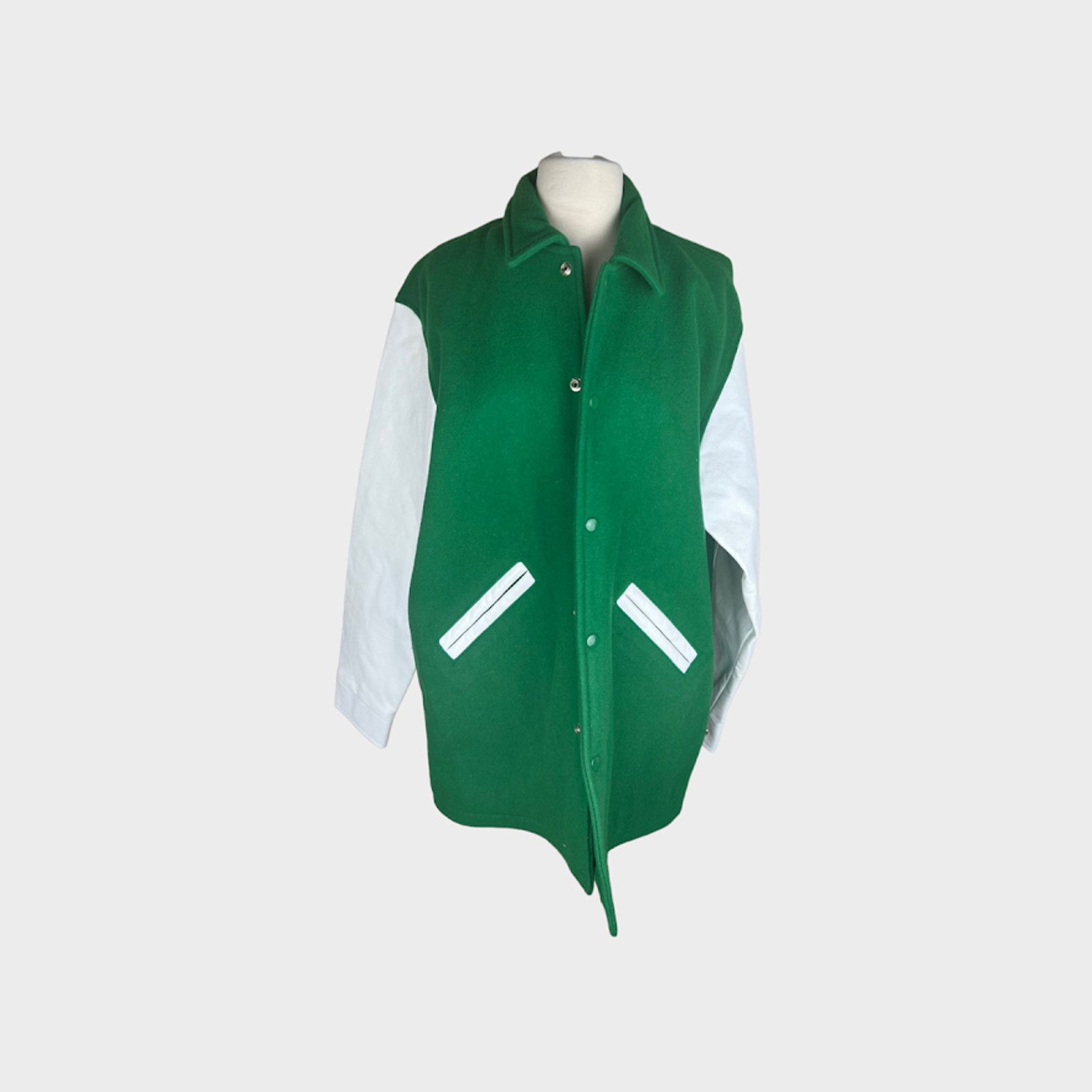 Maverick | Vintage Varsity Jacket | Medium in Green, Women's