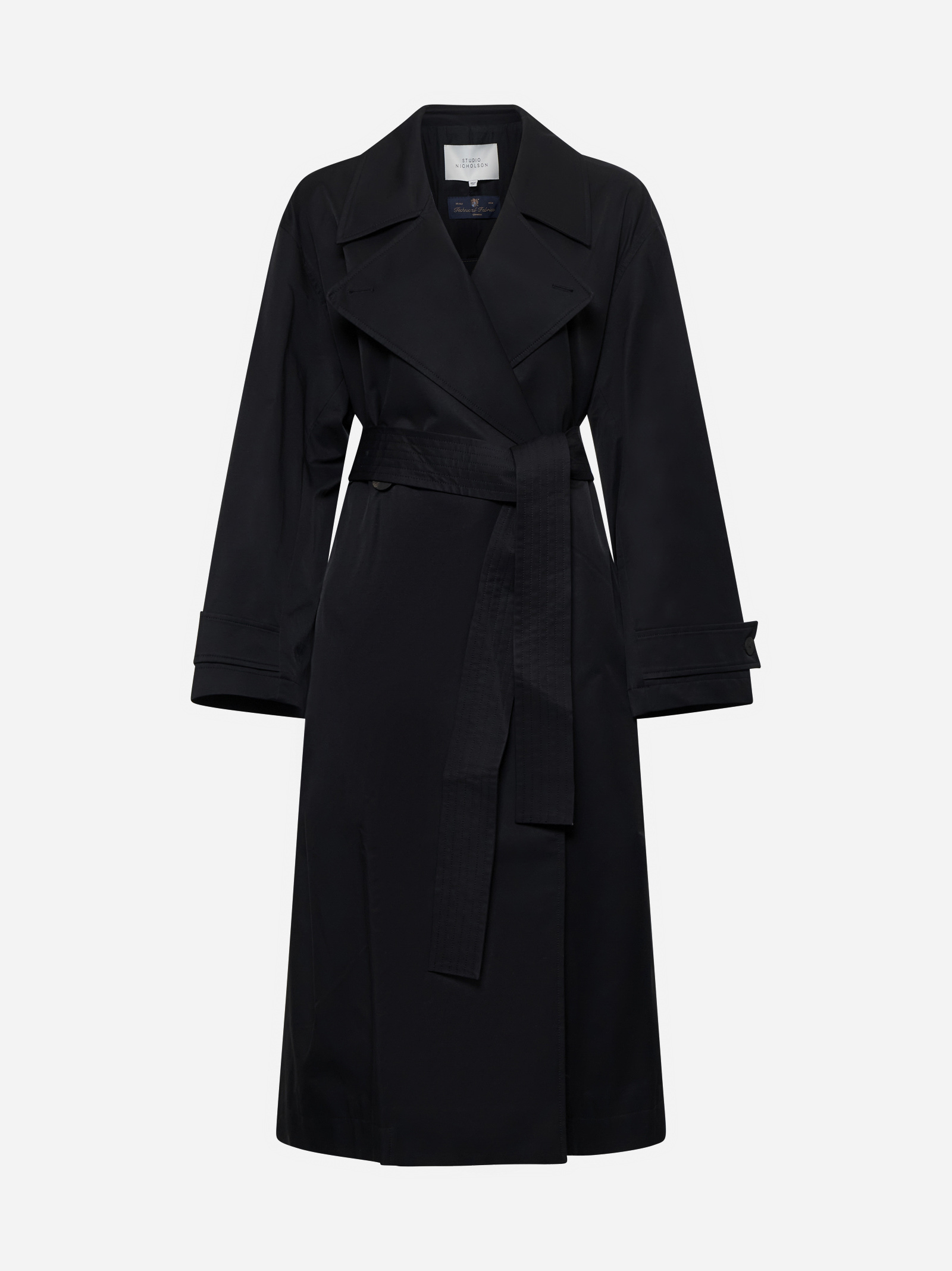 Mawer cotton-blend double-breasted trench coat