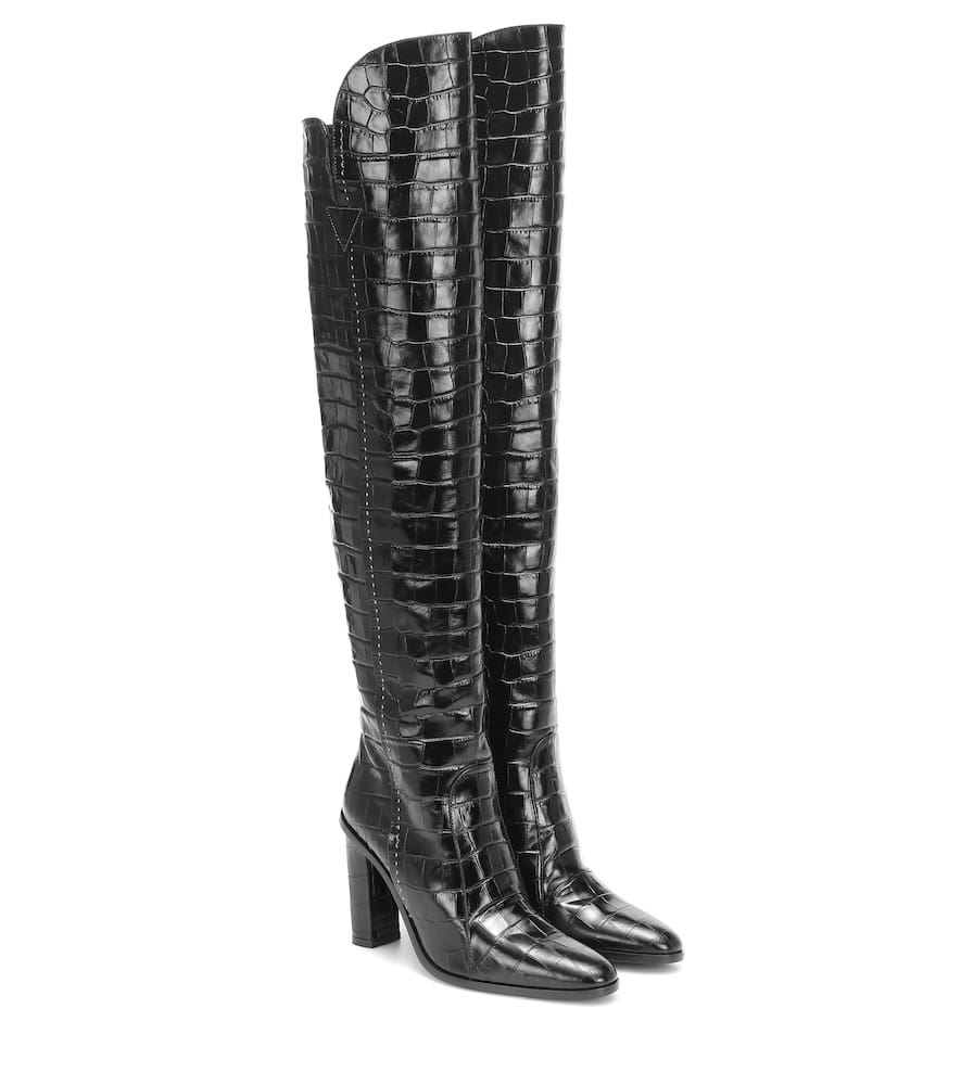 Max Mara Beboot leather over-the-knee boots